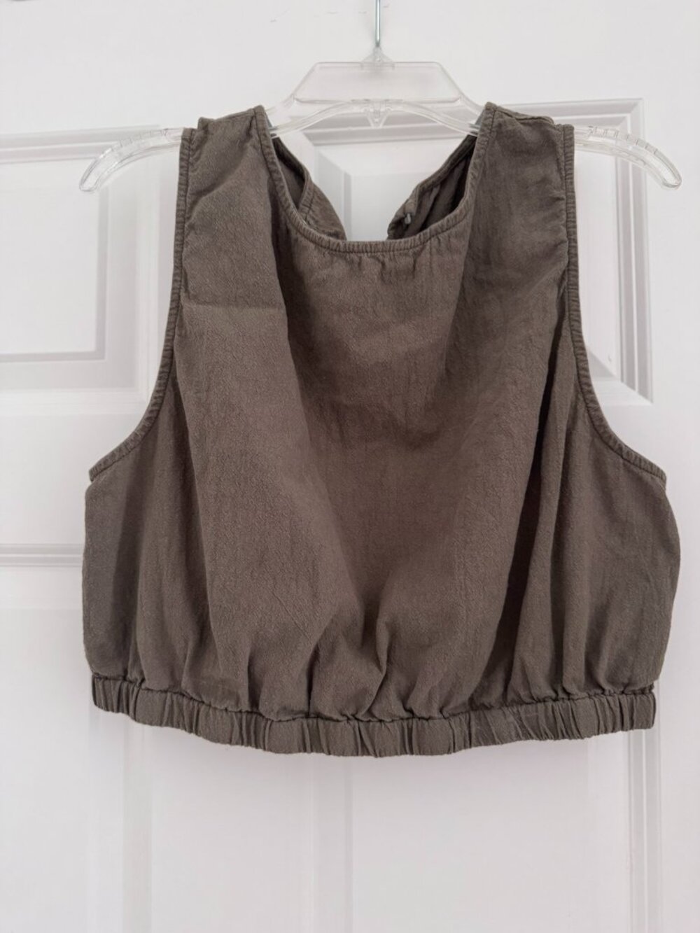 Army Green crop top